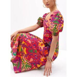 Anthropologie x Roopa Pemmaraju Floral Midi Dress Sz. M